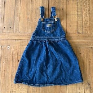 OshKosh B'gosh vintage made in the USA Blue Jean Denim Kids Overall Dress